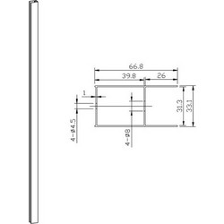 ΑΝΤΑΛ. ΠΡΟΦΙΛ ΠΡΟΕΚΤΑΣΗΣ KSPL 180CM ΓΙΑ KSLP062 5mm