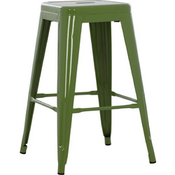 ΣΚΑΜΠΟ ΜΕΣΑΙΟΥ ΥΨΟΥΣ ΜΕΤΑΛΛΙΚΟ MELITA-PRO HM8573.53 ΣΕ LIGHT OLIVE GREEN 43x43x67Υεκ