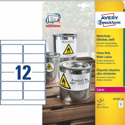 Αυτοκόλλητες Ετικέτες Avery Heavy Duty 99,1 x 42,3 mm
