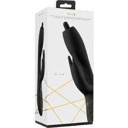 Vive Nilo Pinpoint Rotating G-Spot Δονητής Rabbit Μαύρος