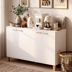 Μπουφές Oslo OL17-W Λευκός 120x74x40cm
