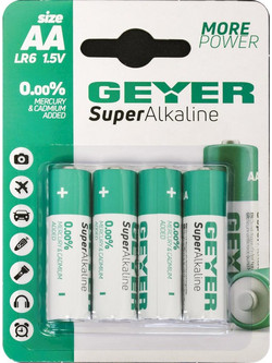 Geyer Super Alkaline AA 4τμχ