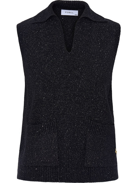 FOREL Πλεκτή μπλούζα 083.90.01.032-Μαύρο Black