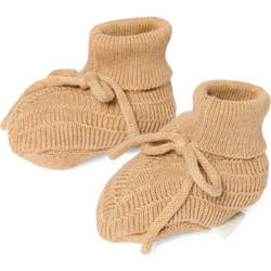 LITTLE DUTCH. Βρεφικά πλεκτά μποτάκια αγκαλιάς Soft Tan