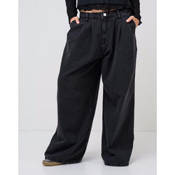 AllSaints Axis Pleat Γυναικείο Τζιν Παντελόνι Μαύρο W012EF