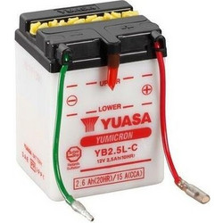 Yuasa Μπαταρία Μοτοσυκλέτας YB2.5L-C 19A 2.5Ah