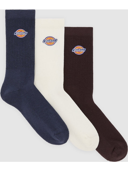 Dickies Valley Grove Ανδρικές Κάλτσες Navy Μπλε 3Pack DK0A4X82NV01