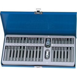 DRAPER TX-STAR(R) Spline (XZN) CHC Bits Set Steel Case 40 pieces