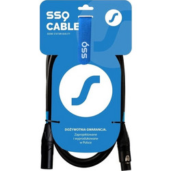 Sound Station Quality (SSQ) Cable XLR male - XLR female Μαύρο 0.5m SS-1837