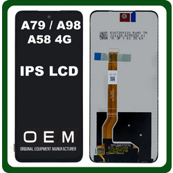 Oppo A79 (CPH2553, CPH2557) / A98 (CPH2529) / A58 4G (CPH2577) IPS LCD Display Assembly Screen + Touch Screen Digitizer Black