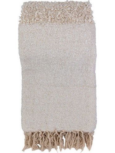 Simpul Ριχταρι Διακοσμητικο 180x240cm Υφασμα Λευκο Μπεζ - Liberta