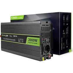 Green Cell Spannungswandler Power Inverter 12V 230V 2000/4000W Black