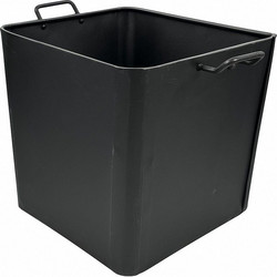 Κουβάς ξύλων μεταλλικός με χερούλια 42X40X40cm