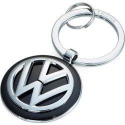 Troika Μπρελόκ Πορτοφόλι Volkswagen Μεταλλικό Μαύρο KR16-05/VW