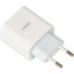 Wall charger iBOX C-37 GaN PD20W, white