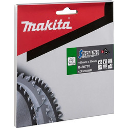 Makita Δίσκος Κοπής Ξύλου με 56 Δόντια 165mm B-56770
