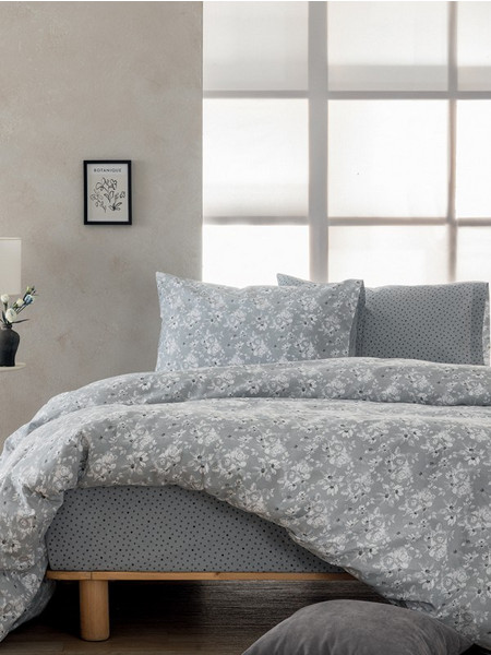 Palamaiki Σετ Παπλωματοθήκη Υπέρδιπλη Fashion Life 230x250 FL6315 Γκρι
