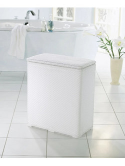 Kleine Wolke Wascheboy 5067100860 Καλάθι Απλύτων Πλαστικό με Καπάκι 48x27x55cm Λευκό