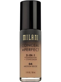 Milani Concealer & Perfect 2 In 1 04 Medium Beige Liquid Foundation 30ml
