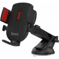 Hoco CAD01 Easy-lock Βάση Κινητού Αυτοκινήτου 360 - Μαύρη/Κόκκινη
