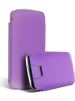 Προστατευτική Δερμάτινη Θήκη Smart Case XL Συμβατή Με Πολλά Κινητά Λιλά