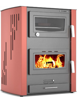 Thermiki ATS 90-30 Masina Ατσάλινη Ξυλόσομπα με Φούρνο 15kW