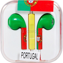 Handsfree Ακουστικά iPhone World Cup Portugal Συμβατά