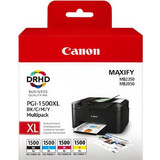 Canon PGI-1500 XL B/C/M/Y Πακέτο 4 Μελανιών Εκτυπωτή Inkjet 9182B004