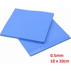 THERMAL PAD 0.5MM, 10 X 10CM, BLUE