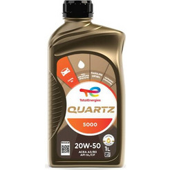 TotalEnergies Quartz 5000 Λάδι Αυτοκινήτου 20W-50 1lt