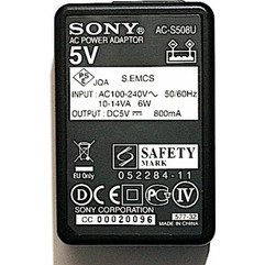 SONY AC-S508U ORIGINAL POWER SUPPLY CHARGER ADAPTER 5V 0.8Am 30W 50/60Hz 6W ΤΡΟΦΟΔΟΤΙΚΟ USB