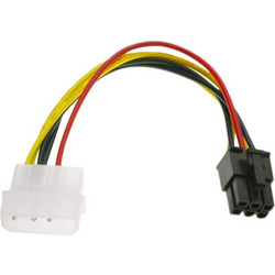 POWER ADAPTOR 6P MALE TO 5.25 MALE 10cm