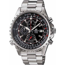 Casio Edifice Ανδρικό Ρολόι Χρονογράφος με Ασημί Μεταλλικό Μπρασελέ EF-527D-1AVEF