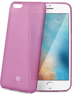 Celly Λεπτή Θήκη Σιλικόνης Ματ για iPhone 7 Plus / 8 Plus - Ροζ (FROST801PK)