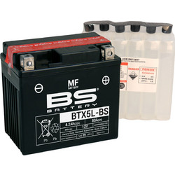 BS Μπαταρία Μοτοσυκλέτας BTX5L-BS 4Ah