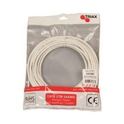 Triax U/UTP Cat.6 Καλώδιο Δικτύου Ethernet 10m White
