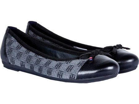 Γυναικείες Μπαλαρίνες Tommy Hilfiger FW56814662/012 Μαύρο