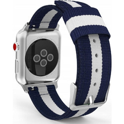 Tech-Protect Welling Λουράκι Υφασμάτινο Navy / White (Apple Watch 38 / 40 / 41mm)