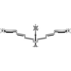 RaidSonic Icy Box IB-MS505-TI Monitor Stand with table Mount For Three Monitors Up To 32Inch, Silver (IB-MS505-TI)