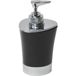 Διανεμητής σαπουνιού Dispenser, Δοχείο για κρεμοσάπουνο με αντλία σε Μαύρο χρώμα - Evideco
