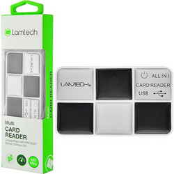 Lamtech 050127 Card Reader USB-A 2.0 για SD / microSD / Compact Flash / xD / Memory Stick / Micro (M2)
