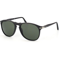 Persol PO9649S 95/31 Ανδρικά Γυαλιά Ηλίου Aviator Κοκάλινα Μαύρα με Μαύρο Polarized Φακό