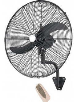 Mistral Plus FW-65R Ανεμιστήρας Τοίχου 66cm 200W με Τηλεχειριστήριο Μαύρος