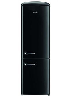 Gorenje ORK192BK Retro Ψυγειοκαταψύκτης 324lt Υ194xΠ60xΒ66.9cm Μαύρος