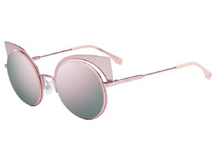 Fendi FF0177/S Z5D/0J Γυναικεία Γυαλιά Ηλίου Πεταλούδα Μεταλλικά Ροζ με Ροζ Polarized Φακό