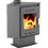 Thermiki ATS 90-30 Corner Grey Ατσάλινη Ξυλόσομπα με Φούρνο 18kW