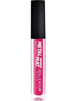 Elixir Lip Metal Matte 335 Fuchsia Long Lasting Liquid Κραγιόν