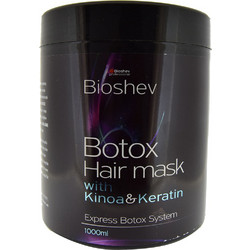 Bioshev Kinoa & Keratin Botox Μάσκα Μαλλιών Κερατίνης για Όγκο & Φριζάρισμα για Ταλαιπωρημένα Μαλλιά 1lt
