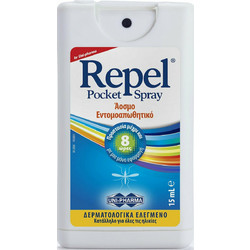 Uni-Pharma Repel Pocket Εντομοαπωθητική Λοσιόν σε Spray 15ml