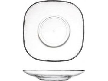 Homestyle Πιάτα Γλυκού Γυάλινα Τετράγωνα 10x10cm 6τμχ 00823-24